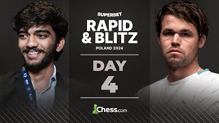 ARJUN vs CARLSEN | SUPERBET POLAND RAPID AND BLITZ DAY 4