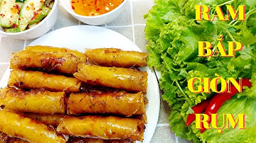 Cách làm RAM BẮP đúng chất Xứ Quảng giòn rụm thơm ngon -bí quyết để RAM BẮP GIÒN LÂU @bepbangoai5961