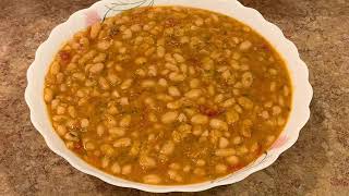 وصفة اللوبيا البيضاء المغربية سهلة لذيذة صحية و غنية بالبروتين النباتي Moroccan white beans recipe