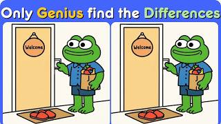 Only Genius Spot All 3! Differences Challenge – Frog Puzzle