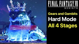 FF7 Rebirth: Gears and Gambits (Hard Mode) All 4 Stages in Final Fantasy VII Rebirth