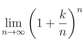 Limit of the Sequence a_n = (1 + k/n)^n