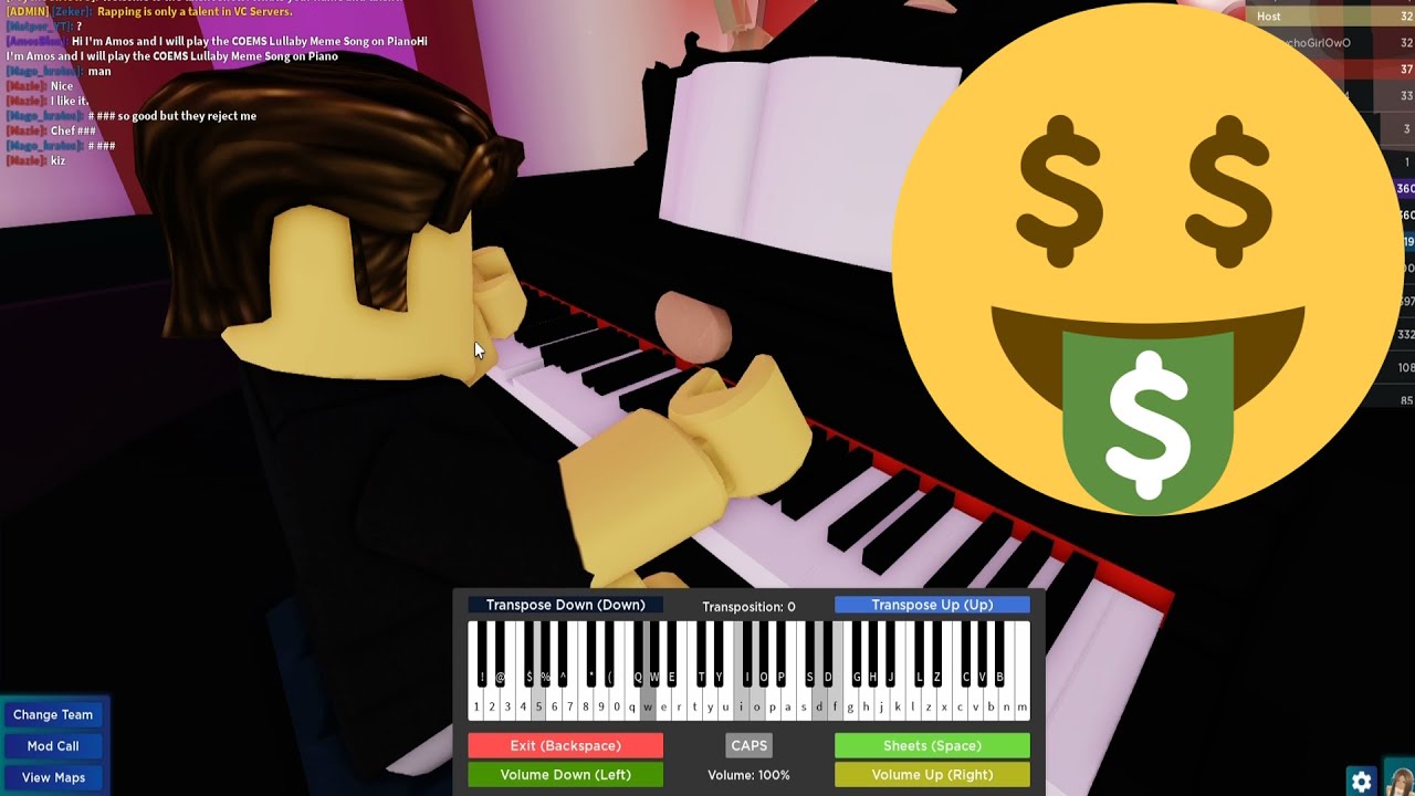 Coems Rblx 🤑 COEMS Lullaby | Roblox Got Talent (Piano Cover) - YouTube