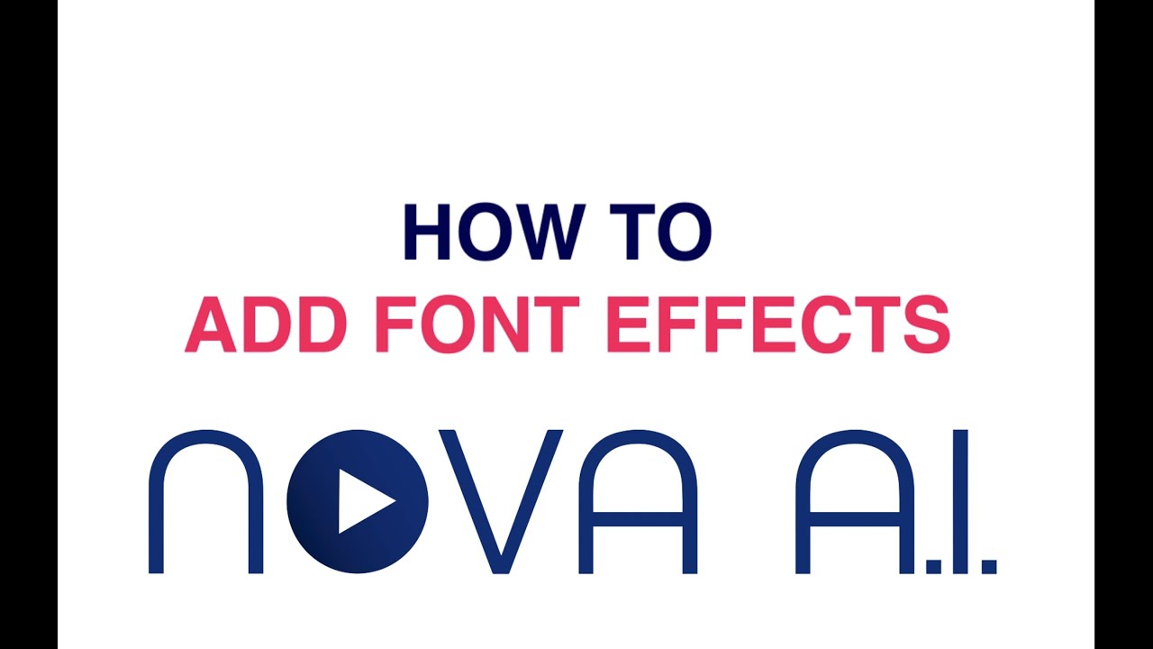 How To Add Font Effect - YouTube