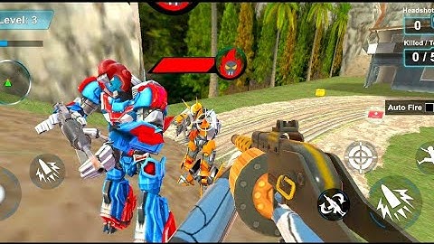 Robot Jungle Strike - Fps Game counter shooting games _ Android Gameplay #1