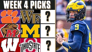 College Football Week 4 EXPERT PICKS for Top 5 AP RANKED GAMES I CBS Sports HQ