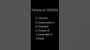 Full form of GOOGLE Subscribe to more videos #shorts #google