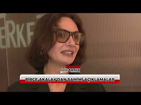 Birce Akalay, spotted at a shopping mall with Hakan Kurtaş, answered reporters' questions.