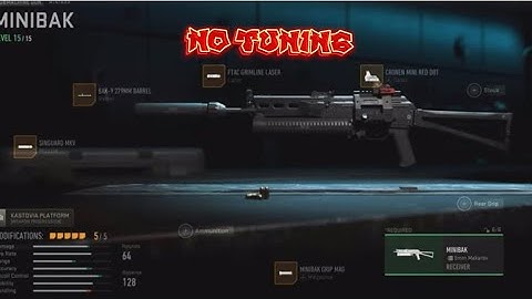 NO RECOIL LAZER BEAM MINIBAK MW2