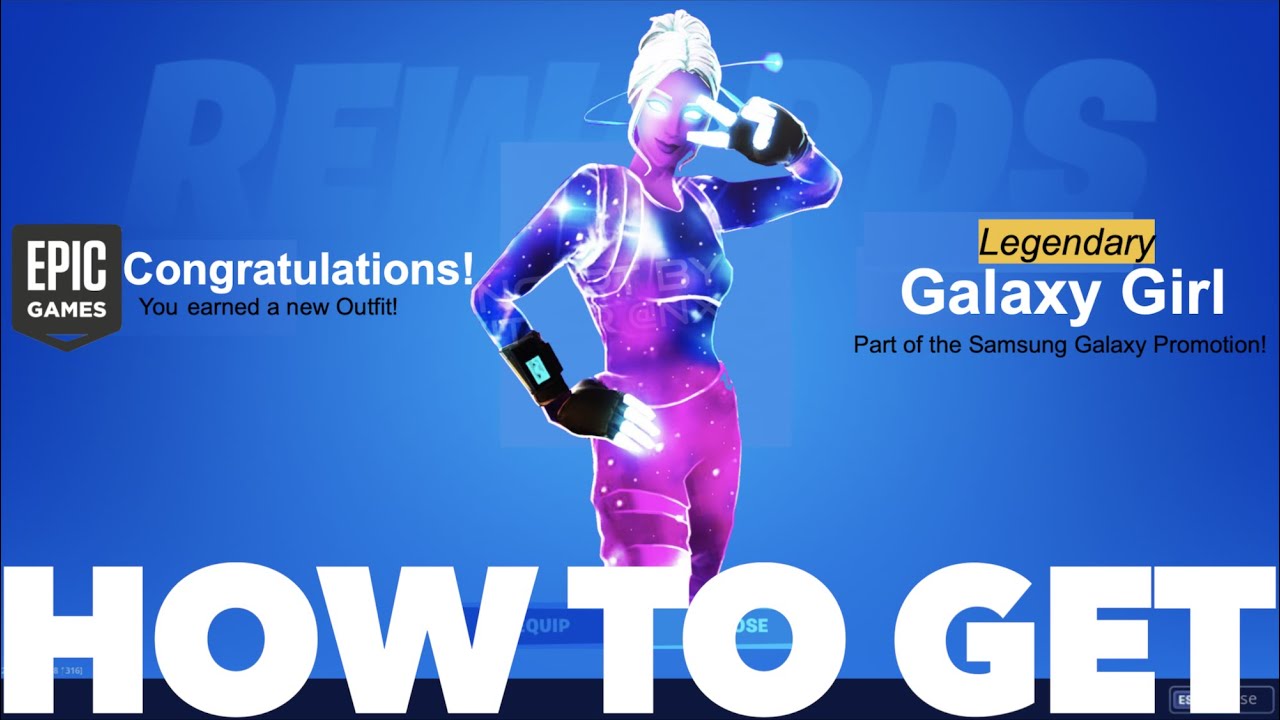 How To Get Galaxy Girl Skin In Fortnite Fortnite How To Get Galaxy Scout Skin Galaxy Scout Skin Youtube