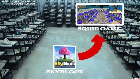 I Built Squid Game In Sky Block! - Blockman Go ( Skyblock )