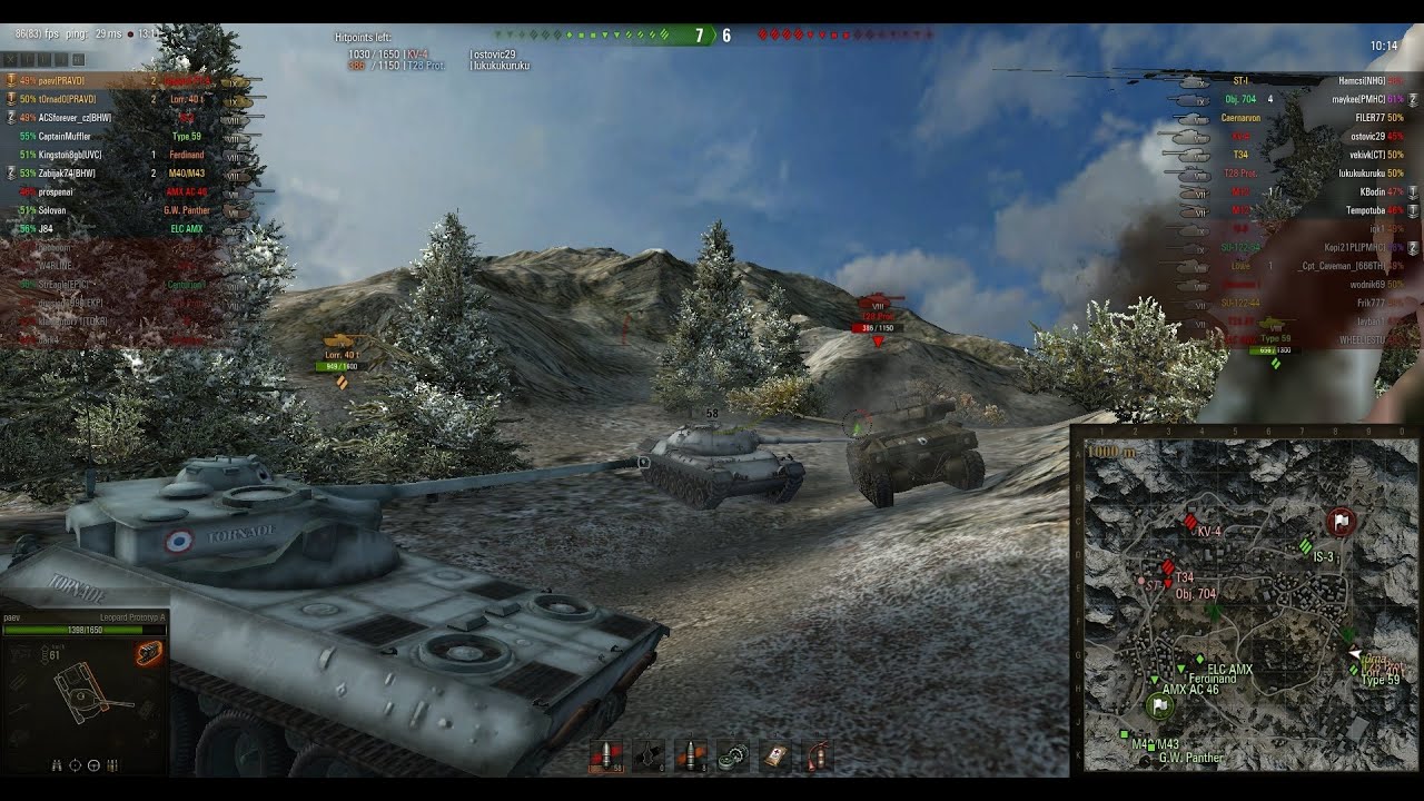 footage of chernobyl World of Tanks - Teamwork: Leopard PTA and my friend in the Lorraine 40t w/Commentary