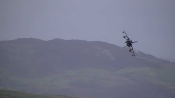 RAF Tornado GR4 Low and fast flyby Mach loop Cad west 17/11/11