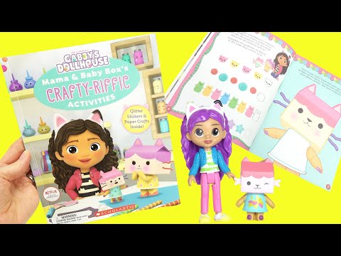 Gabby's Dollhouse Craft Activity Coloring Book with Baby and Mama Box Cat