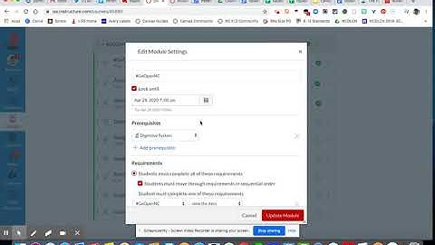 Modules | Locking & Unlocking a Module