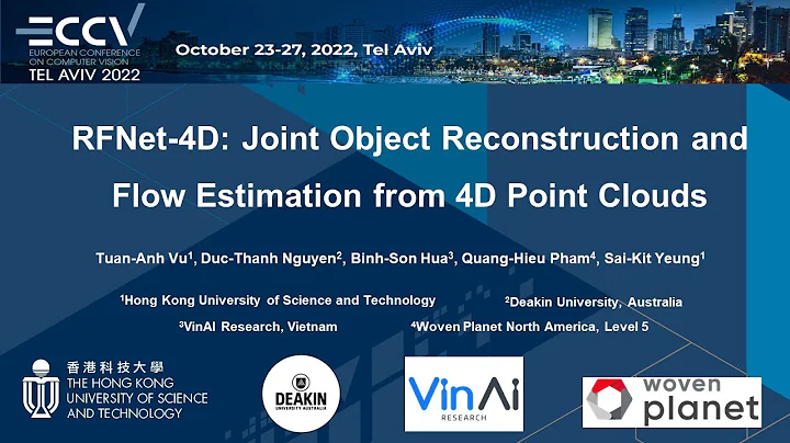 RFNet-4D: Joint Object Reconstruction and Flow Estimation from 4D Point Clouds (ECCV 2022, Oral)