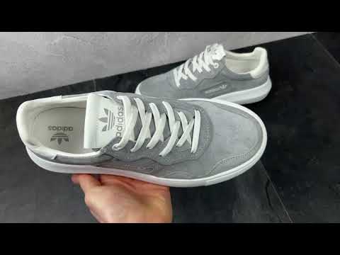 Чоловічі замшеві кеди (натуральна замша) сірі демісезонні, чоловіче взуття весна осінь, розмір 40 41 42 43 44 45, видео 1