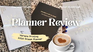 Horacio Printing| 2026 Dream Planner Review