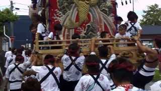 20130914‐1035やわたんまち市役所下に出る神明町の山車