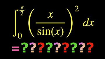 ∫(x/sin(x))² dx [0, π/2]. Solve using integration by parts.