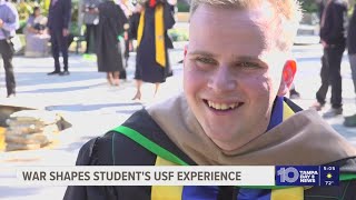 'I'm just lucky to be here': USF student's journey to graduation shaped by war