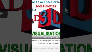 Add a Web Site Link to Tools Palettes autocad autocadtutorial toolpalettes