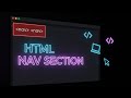 Html Nav section coding || Htmltutorial || CodeWithBhola