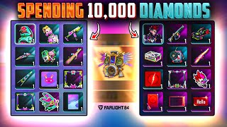 I SPEND MY 10,000 DIAMOND'S IN NEW LUCKY SPIN EVENT FARLIGHT 84 || CRATE OPEN FARLIGHT 84 || FADOO