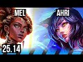 MEL vs AHRI (MID) | 11/3/19, Godlike | EUNE Master | 25.14