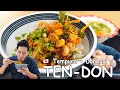 Tempura con Mariscos y Arroz, cómo preparar TENDON | Cocina japonesa