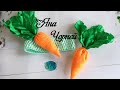 Морковка на утренник из фетра , мк /The carrot on the morning of felt/Zanahoria por la mañana de fie