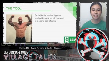 DEF CON Safe Mode   Lock Bypass Village - Karen Ng - Bypass 101