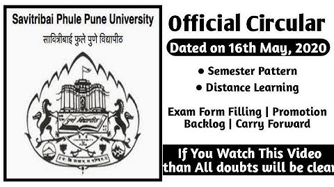 Savitribai Phule Pune University | Official Circular | Pune University | Exam Update | Ashish Sir