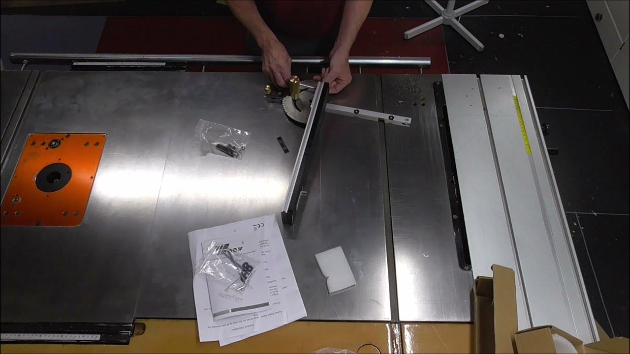 Table Saw Miter fence with built in Finger jointing jig YouTube