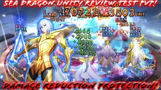 Saint Seiya: Awakening (KOTZ) - Sea Dragon Unity Review PvP Test! Damage Reduction Protection!