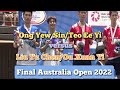 ONG YEW SIN/TEO EE YI VS LIU YU CHEN/OU XUAN YI(SET 1)FINAL MD AUSTRALIA OPEN 2022