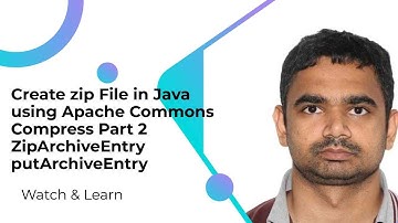 Create zip File in Java using Apache Commons Compress Part 2 ZipArchiveEntry putArchiveEntry