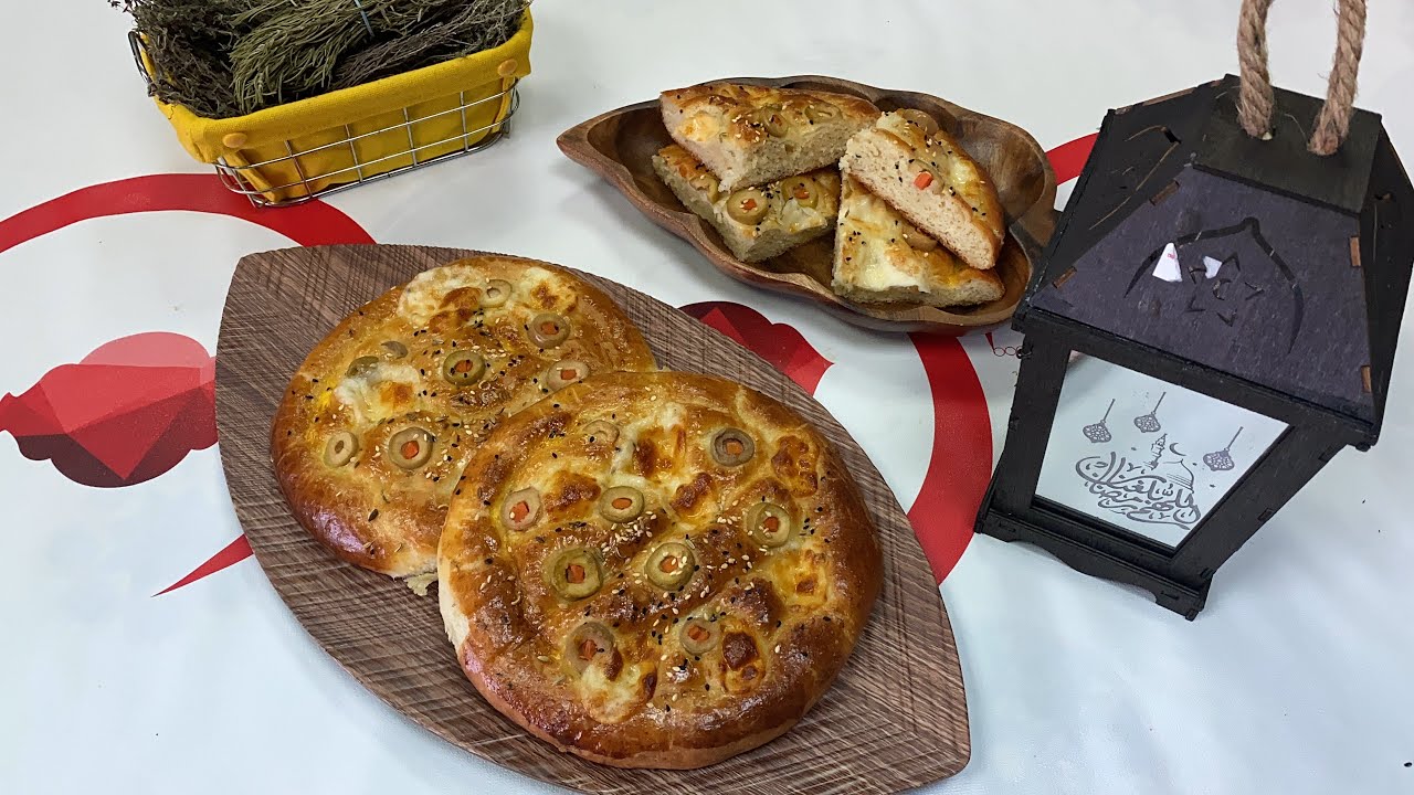 خبز خفيف وبنين وساهل ،بالجبن والزيتون#Un bon pain maison aux olives et fromage super léger.