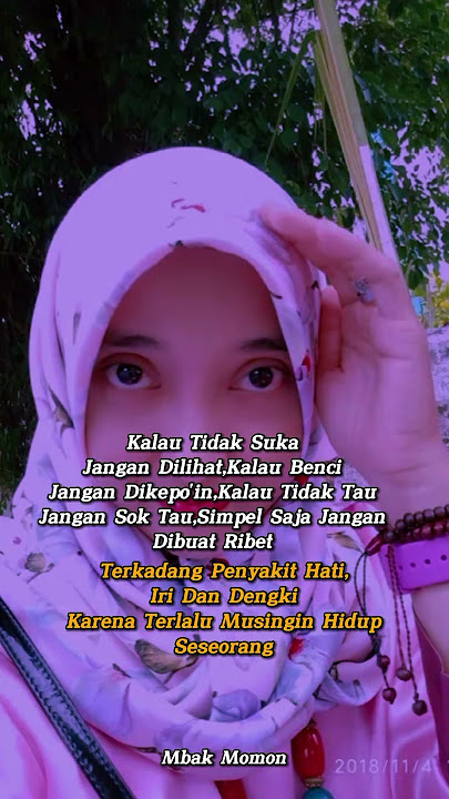 JANGAN TERLALU MUSINGIN HIDUP ORANG