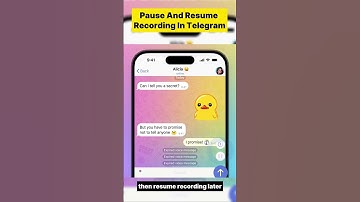Pause And Resume Recording In Telegram