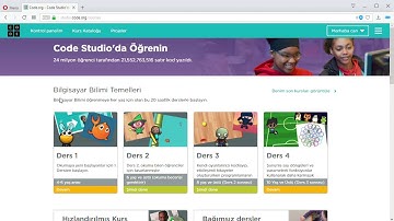 Code org Sıralı Ders Anlatımı