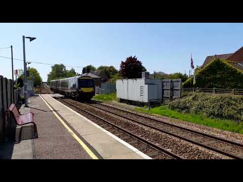 EMR 2 car unit 170508 seen passing through spooner row on 27/5/2023