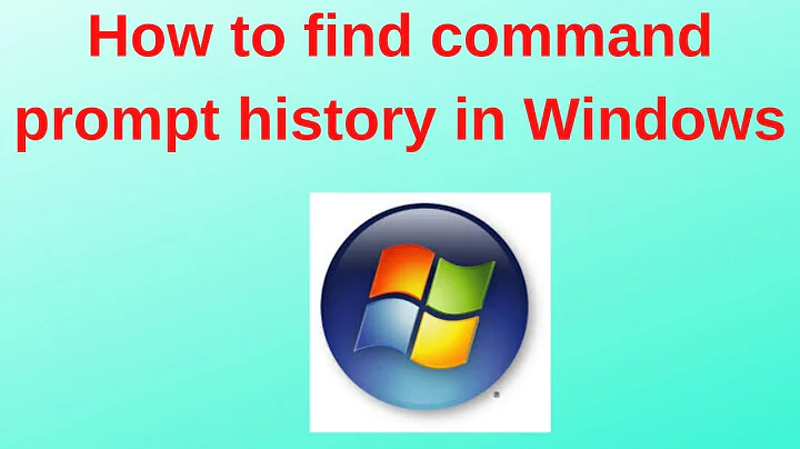 How to find command prompt history in Windows