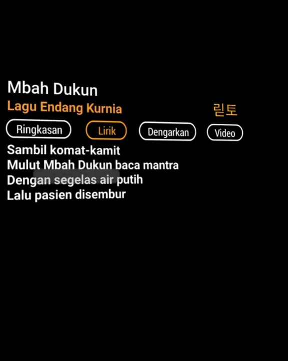 Lirik lagu Mbah dukun