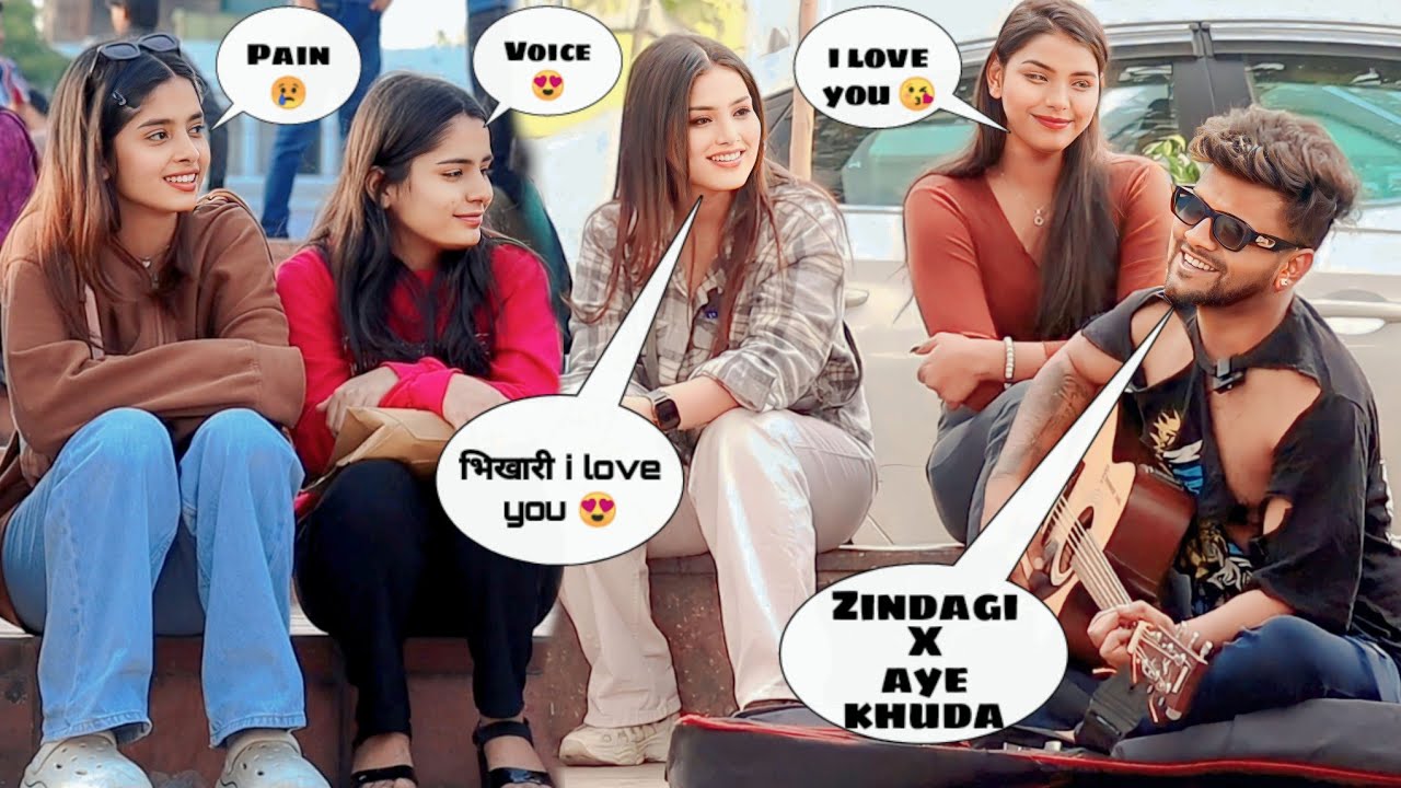 Broken Begger (भिखारी) Singing Reaction Video On Public Place  Sad Songs Mash up By iklakh sainy