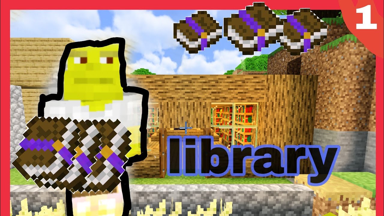 1 minecraft video make a library YouTube