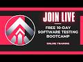 🚀 FREE 10-Day Software Testing Bootcamp (LIVE)