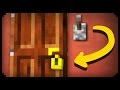 ✔ Minecraft: How to make a Working Door Lock
