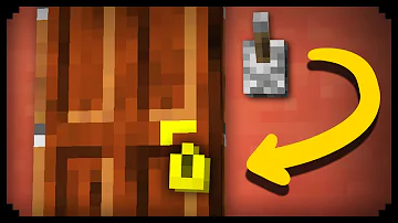 ✔ Minecraft: How to make a Working Door Lock