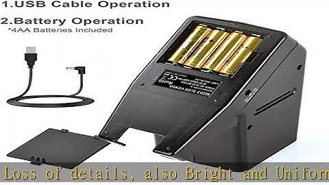 DIGITNOW!35mm Slide and Film Viewer, 3X Magnification LED Lighted Illuminated Viewing,USB Powered/B